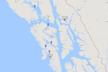 UnCruise Adventures, Alaska Northern Passages & Glacier Bay from Juneau 7d route